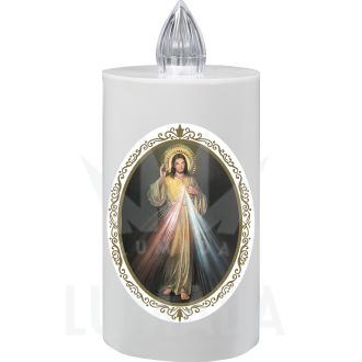 Lumino elettrico colore bianco con immagine di Gesù