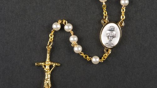 Rosari con perle artificiali
